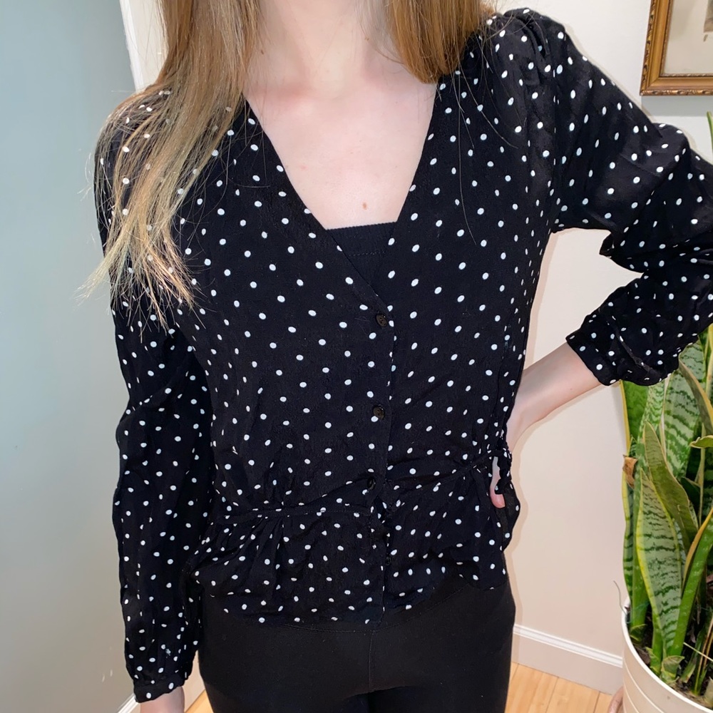 H&M polka dot top
